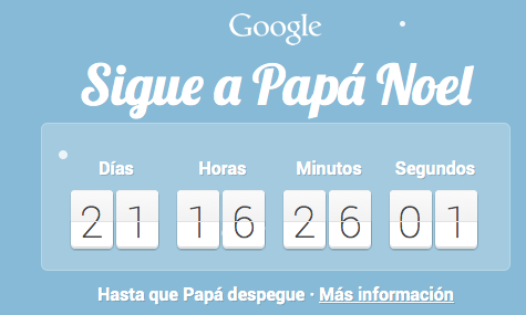 Google tiene listo el itinerario de Papá Noel!